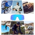 thumbnail image 4 of Los anteojos Deportes Gafas de sol polarizadas Protección UV Ciclismo Gafas de sol para hombres Mujeres Ciclismo Pesca Correr Conducir, 4 of 7