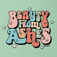 thumbnail image 6 of Wild Bobby Beauty From Ashes Groovy Font With Stars Vintage Women Racerback Tank Top, Mint, Medium, 6 of 6
