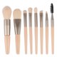 thumbnail image 1 of Xiao Hua Juego de 8 brochas de maquillaje, mini brochas de maquillaje para viaje, brochas cosméticas para rostro, base, rubor, sombra de ojos (beige), 1 of 3