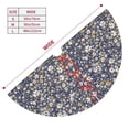 thumbnail image 3 of Lsque Daisies Flowers Print Christmas Tree Skirt, Tree Skirt with Ties or Velcro, Perfect for Holiday Decorations, Halloween, and New Year-30", 3 of 7