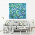 thumbnail image 2 of WOBOGO Light Blue Green Glass Tapestry 90×60in Home Living Room Bedroom Wall Hanging Ornaments, 2 of 10