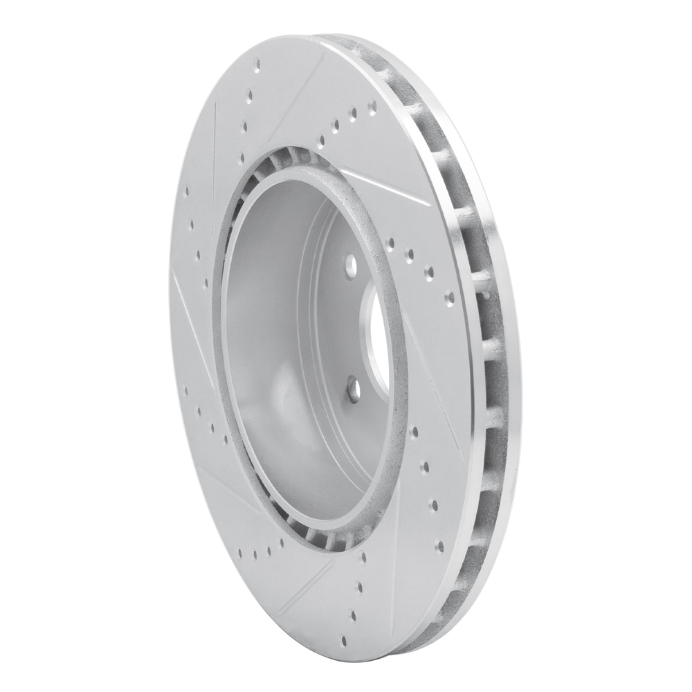 Dynamic Friction Company 631-20017R DFC Brake Rotor - Drilled And Slotted - Silver