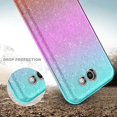 thumbnail image 4 of Samsung Galaxy J7 (2017) / J7 Sky Pro / J7 Perx / J7 V / J7 Prime / Galaxy Halo Case, Bling Glitter Candy Silicone Rubber Gel Hard Protective Case Cover - Teal, 4 of 5