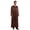 Coffee, variant on Thobe for Men Islamic Arabic Robe - Satin Muslim Clothes Embroidered Prayer Clothes Loose Abaya Clothing Casual Kaftan Long Sleeve 1/4 Zipper Henley Shirt Size 3XL Black