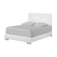 thumbnail image 1 of Coaster Felicity King Panel Bed in High Gloss White, 1 of 2