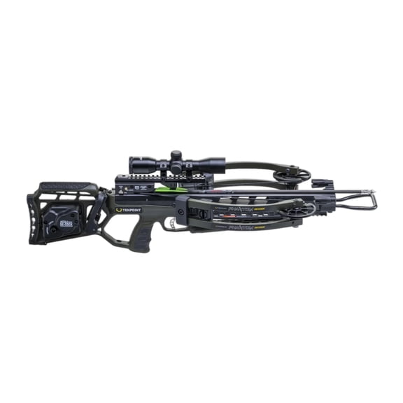 TenPoint Phantom Decock Vektra Crossbow 400 FPS Ultra-Compact Reverse-Draw Design ACUdraw De-Cock System D1 Two-Stage Trigger 70-Yard Pro-View 400 Scope