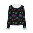 thumbnail image 6 of Horkkom Christmas Sweaters for Women Xmas Snowflakes Print Ugly Sweater Holiday Party Sweaters L, 6 of 8
