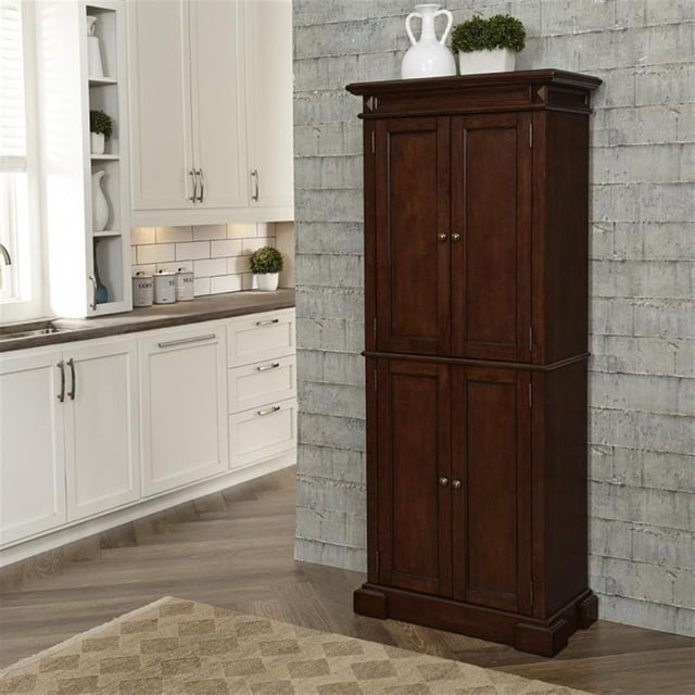 Homestyles Americana Wood Pantry in Brown