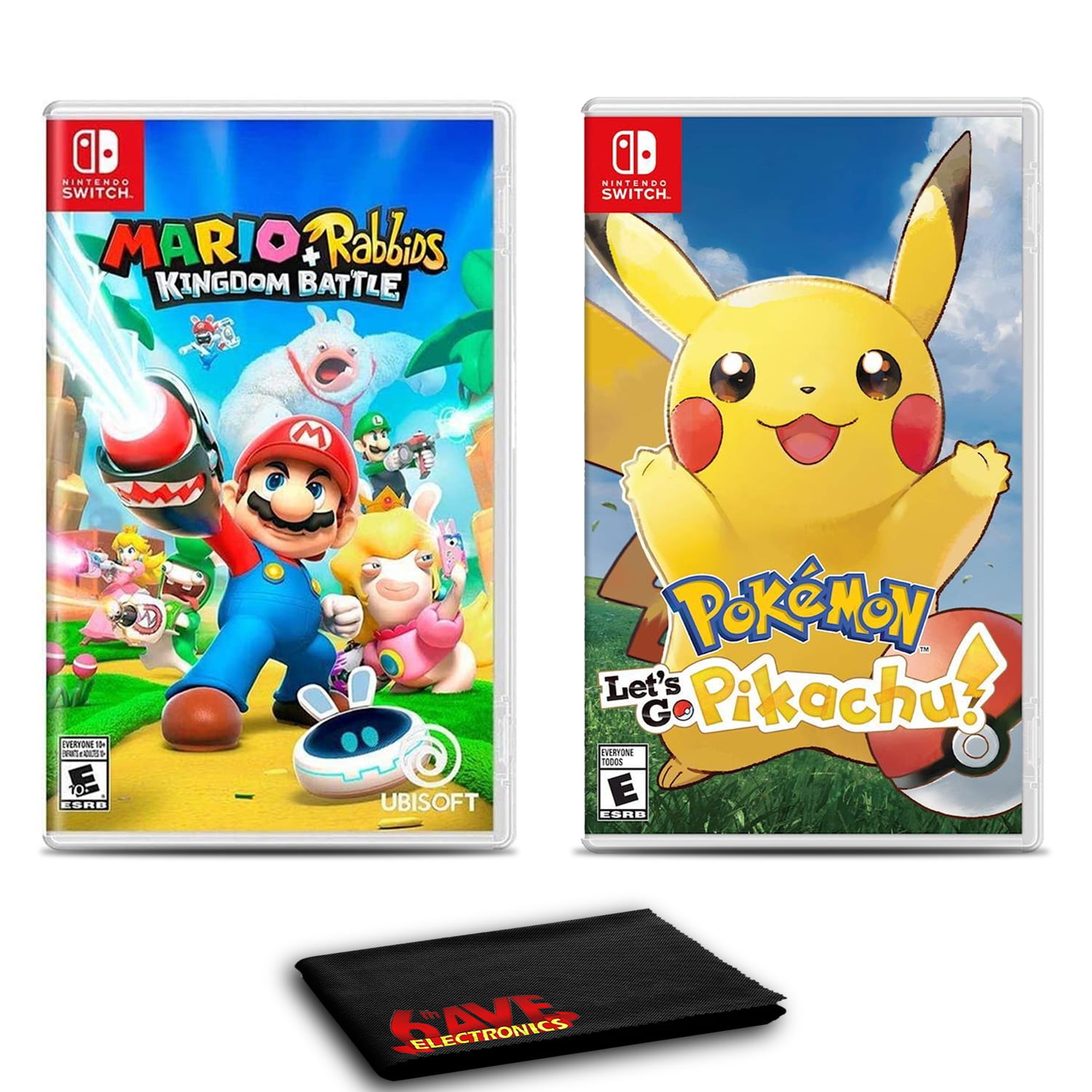 Nintendo Switch Pokemon Shield, Mario & Rabbids & pokemon pouch