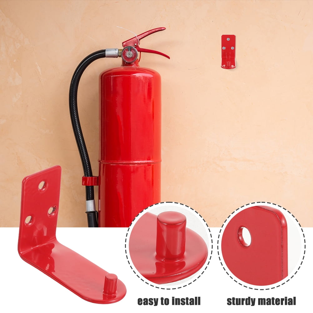 OUNONA 8 Pcs Mounting Fire Extinguisher 7.00X5.30X3.00CM Red