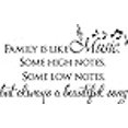 thumbnail image 3 of Family is Like Music, Some high Notes, Some Low Notes, but Always a Beautiful Song inpsirational Home Vinyl Wall Decals Sayings Art Lettering, 3 of 4
