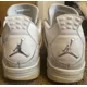 thumbnail image 5 of A i r-Jor-dan 4 IV 2017 Retro Pure Money Men’s US Sz 12 White Leather Silver Chrome, 5 of 6