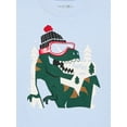 thumbnail image 2 of Garanimals Toddler Boys Holiday Graphic Brushed Jersey Tee with Long Sleeves, Sizes 18M-5T, 2 of 3