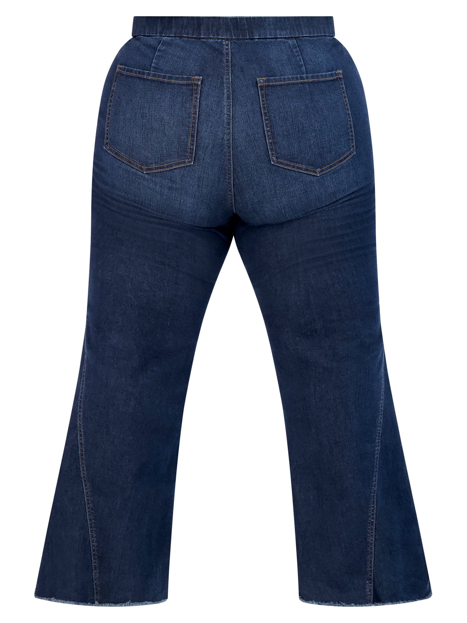 Sofia Jeans Women's Plus Size Melisa Curvy High-Rise Super Flare Pull-On Jeans
