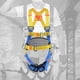 thumbnail image 2 of Arnés de seguridad para escalada en roca Protección de cuerpo completo contra caídas Equipo para escalar árboles Arnés para rappel Protección para Amarillo azul kusrkot arnés de escalada en roca, 2 of 8