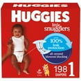 thumbnail image 3 of Huggies Little Snugglers Fragrance Free Baby Diapers, Size 1 (8-14 lbs), 198 Count (Select for More), 3 of 16