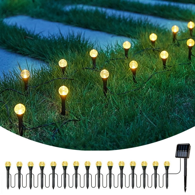 RXIRUCGD Outdoor Solar Ground Lights 15 Pcs LED Ground Lights With Rechargeable Battery Power For Outdoor Patio Lights