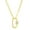 Gold Rectangle with CZ, variant on Dangling Heart-Shaped Paperclip Link Design Chain 16+2” Necklace Silver Sterling Silver Jewelry for Women and Teens