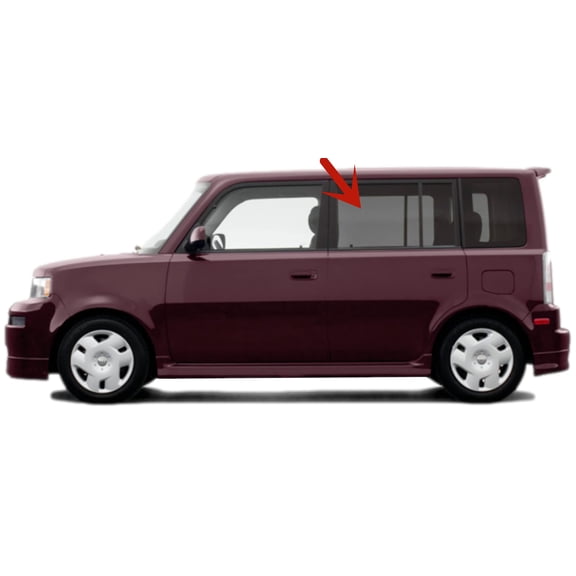 Driver Left Side Rear Door Window Door Glass Compatible with Scion XB 4 Door Hatchback 2004-2007 Models