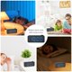 thumbnail image 2 of Digital Alarm Clock for Bedroom with FM Radio,8-Color Font Dimmer, USB A,C 2 Charging Ports, Timer, Dual Alarm,Large Number Bedside Alarm Clock,for Adults Kids Teens Heavy Sleepers, 2 of 5
