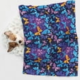 thumbnail image 3 of JUNZAN Waterproof Pet Blanket Dog Blankets, Butterflies Of The Starry Sky Pattern Printing Super Soft Warm,Urine Proof Washable Pet Blanket, 3 of 5
