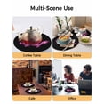 thumbnail image 2 of 13 Inch Round Placemats Set of 6, Dragon Flames Non Slip Heat Insulation PP Table Mats, Purple Dragons Abstract Modern Art Washable Place Mats for Kitchen Dining Party Table Decor, 2 of 7