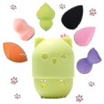thumbnail image 4 of Esponja de Maquillaje de Silicona JINMJMXG 2 Piezas Verde, 4 of 4