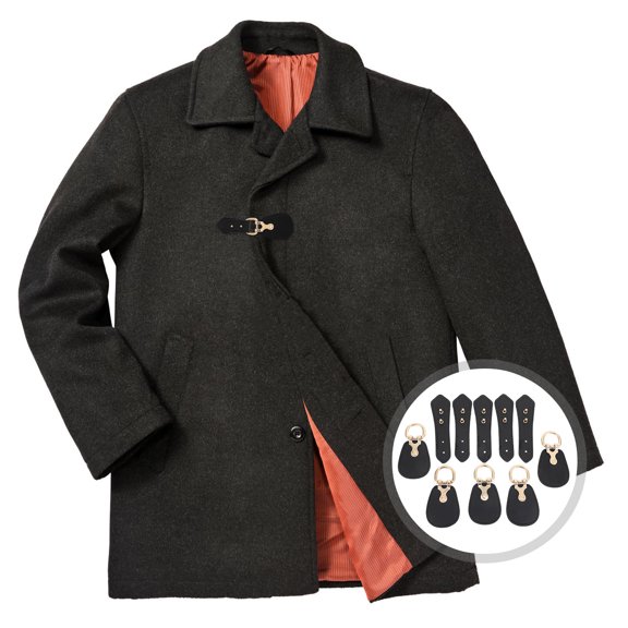 SWETRACE 5 Pairs Metal Toggle Buckle Dress Belt Buckles Pu Leather Clothing Accessories