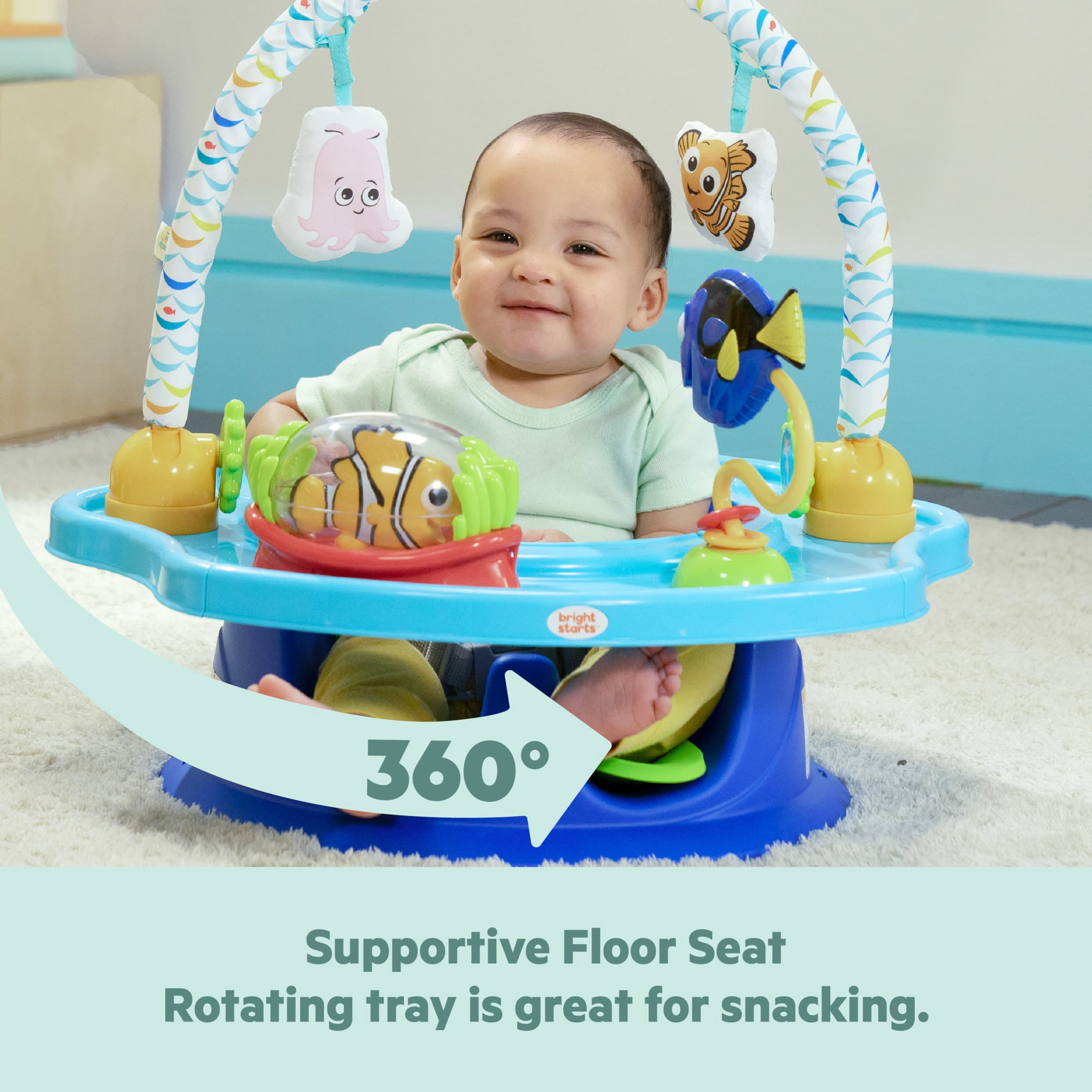 Disney Baby Finding Nemo SuperSeat 3-in-1 Seat by Bright Starts, Unisex, Infant