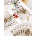 thumbnail image 4 of Happy Easter Placemats Set of 6, Bunny Eggs Placemat for Dining Tableations, Washable Cotton Linen Carrot Beige Place Mats, Spring Table Mats for Kitchen Dinner Seasonal Holiday Party Decor, 4 of 5