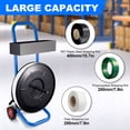 thumbnail image 6 of Flylapdo Strudy Strapping Dispenser, 36.2in Wide Portable Cart with Tool Box, Alloy Steel Joints & Roller Brake for Efficient Packaging Workflows, 6 of 9