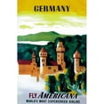 thumbnail image 3 of Unknown 11x14 Black Modern Framed Museum Art Print Titled - German Castle, 3 of 5