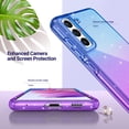 thumbnail image 4 of ULAK Samsung Galaxy S21 FE Phone Case, Sparkly Shockproof Bumper Protective Phone Case for S21 FE 5G 6.5 inch for Women Gilrs,  Blue Purple, 4 of 8