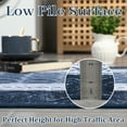 thumbnail image 7 of Geetinfly 5*7FT Area Rugs 1150Gsm 100% Polyester Rug 350Gsm Pile Weight Pearl Velvet Washed Back Folding Printed Carpet - Modern - Geya Navy blue hue, 7 of 7