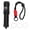 Black, variant on Xirurus Dive Light 1200 Luminous Flux Waterproof 50m Scuba Diving Flashlight Underwater Torch for Marine Observation Emergency Situations Red