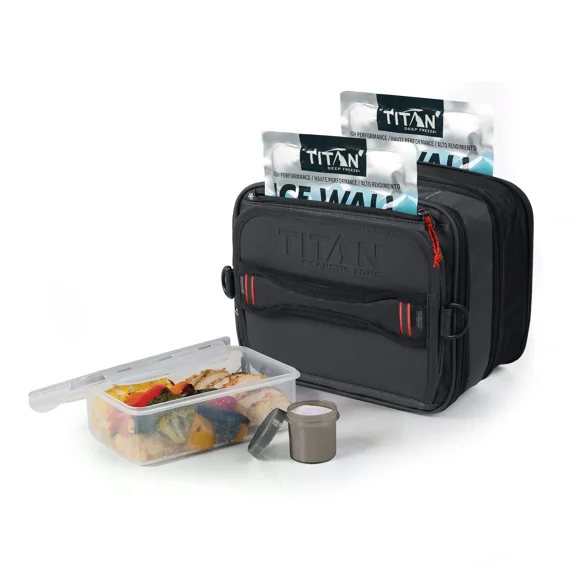 Titan by Arctic Zone Expandable Lunch Box Black