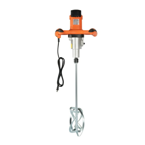 1800W Power Concrete Mixer Portable Electric Mortar Mixer Handheld Stirring Tool with Two Rods
