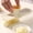 Cream colored, variant on YQ 3 in 1 Garlic Ginger Slicer Grater Mincer, Handheld Multi-purpose Vegetable Cutter with Storage Container & Hand Guard, Stainless Steel Blade Mini Food Chopper for Onion, Potato, Spices