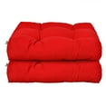 thumbnail image 6 of Gymax Set of 2 Square Seat Chair Cushion Pad Waterproof Indoor Outdoor Red, 6 of 7