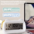 thumbnail image 2 of Billuyoard Despertador específico para estudiantes con temperatura, humedad e iconos meteorológicos, consultar calendario Electrodomésticos rosa, 2 of 3