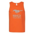 thumbnail image 2 of Wild Bobby, Ford Mustang Logo 50 Years Vintage Emblem, Cars and Trucks, Men Graphic Tank Top, Orange, Medium, 2 of 4