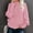 Pink, variant on Women's Loose Knit Pullover Long Sleeve Round Neck Sweater For Fall Winter
