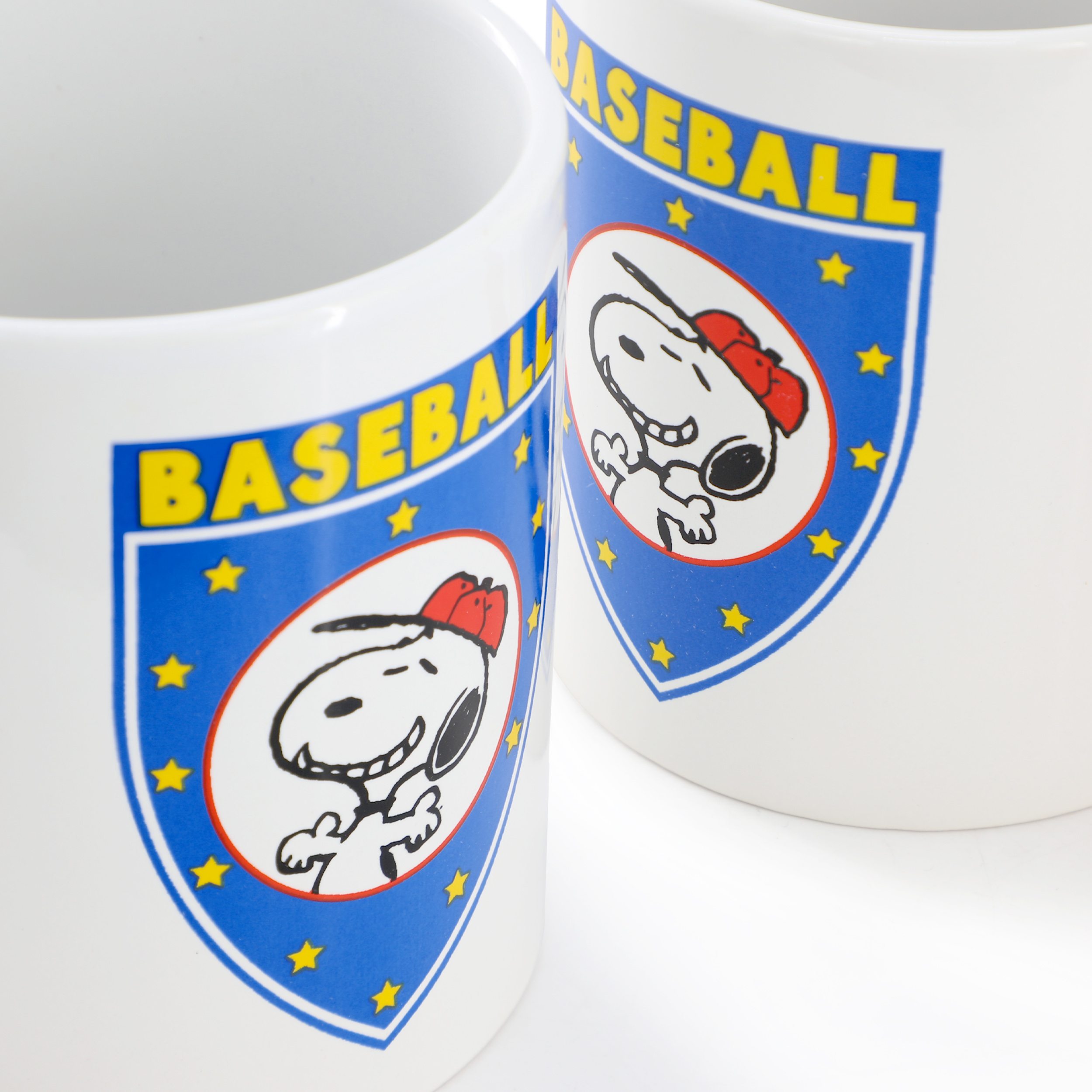Peanuts Best In Sports Baseball 4 Piece 19 Ounce Stoneware Mug Set