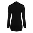 thumbnail image 3 of Doublju Women's Long Sleeve Open Front Duster Longline Knit Cardigans, 3 of 4