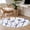 Dark Blue, variant on Round Area Rug 3 Ft, Navy Blue Branches Birds Washable Non-Slip Circle Carpet for Living Room/Bedroom, Abstract Forest Silhouettes Low-Profile Small Floor Mats Collection Rugs for Indoor