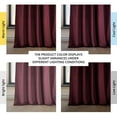 thumbnail image 3 of HPD Half Price Drapes Dark Merlot Heritage Plush Velvet Room Darkening Curtains for Bedroom & Living Room Curtains (1 Panel), Window Curtains 96 inches long, Rod Pocket Curtains & Drapes, 50W X 96L, 3 of 12