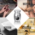 thumbnail image 6 of 'Always in My Heart' Small Cremation Urn for Human & Pet Ashes, Set of 2/5 Mini Urn Titanium Steel Pet Memorial Keepsake Urns for Human Dogs Cats Ashes Holder, 1 inch, 6 of 7