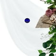thumbnail image 6 of MDS pack of 1 panels (30" width x 20Ft Long) Wedding Arch Draping Fabric sheer Chiffon Fabric Drapery for Wedding Ceremony - White, 6 of 7