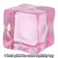 thumbnail image 2 of Pink Ice Cube Squishy Toy with Soft Squeezable Texture, 1 Inch, Pink, for Relaxation, Squeeze Toy, 2 of 3