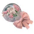 thumbnail image 3 of Ramo de tulipanes DIY para novias Artesanía Exquisitos ramos de flores artificiales Flores falsas para decoración de bodas Rosa Blanco Tamaño libre, 3 of 10